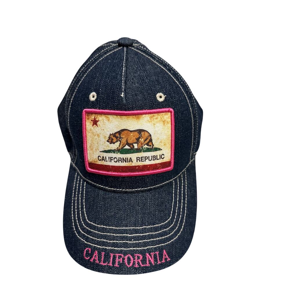 California Republic Denim BaseBall Cap